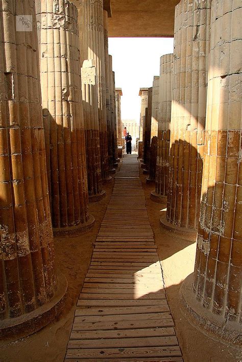 World S Oldest Known Stone Columns At Djoser S Step Pyramid Complex