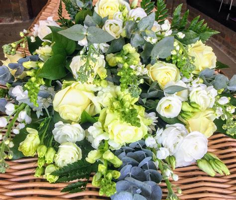 15 White Flower Bouquet Funeral 2022 - One Base