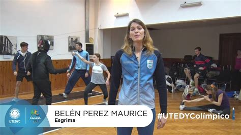 Belén pérez maurice estará en su tercer juego olímpico al representar al pàís en esgrima. #UTEDYColímpico: saludo Belén Pérez Maurice - Esgrima ...