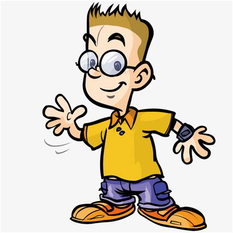The Boy Wearing Glasses Boy Clipart Boy Wear Glasses Png And Vector