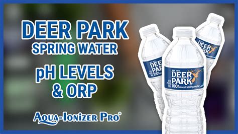 Deer Park Spring Water Ph And Antioxidant Orp Test Bottled Water