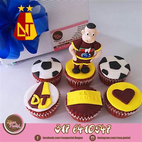 Cupcakes Personalizados Deportes Tolima Vinotinto Y Oro Rosa Pastel Ibagué Cupcakes Desserts