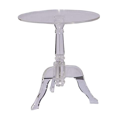 16w x 22d x 24t. Linon Acrylic End Table in Clear - 65036ACR01U