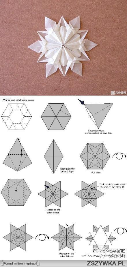 How To Fold Paper To Make A Snowflake Origami