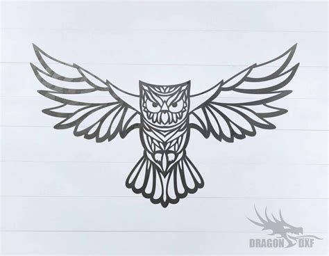 Owl Design 11 Dxf Download — Dragondxf