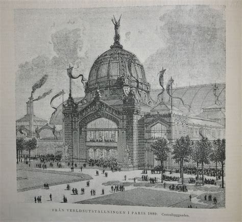1900 Paris Exposition Universelle Vintage Architecture Paris World