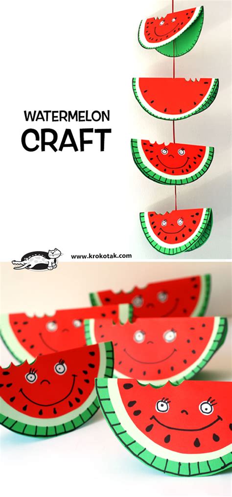 Krokotak Watermelon Craft