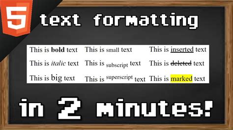 Learn Html Text Formatting In 2 Minutes 💬 Youtube