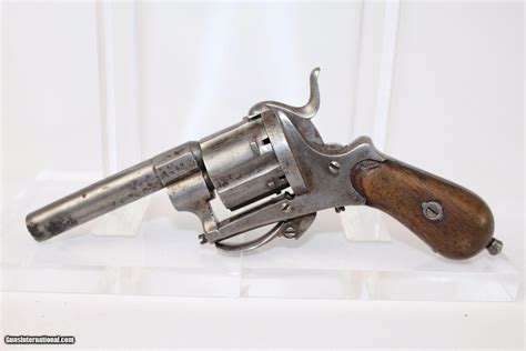 Antique German Folding Trigger Pinfire Revolver