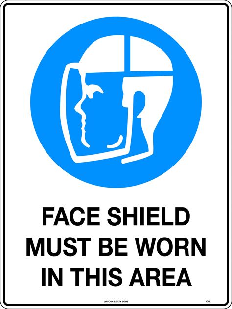 Face Shield Must Be Worn In This Area Mining Uss