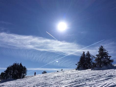 Fotos Gratis Nieve Cielo Sol Cordillera Clima Esquiar Deporte