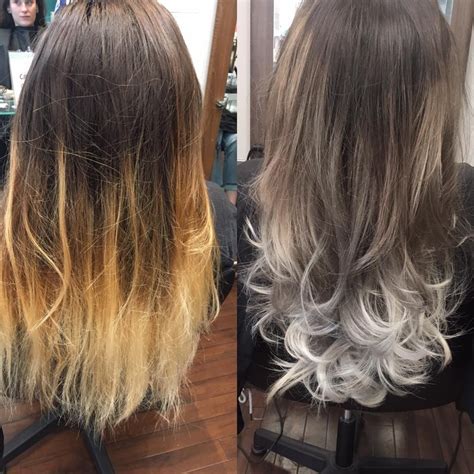 Silver fox hair with quiff. Ash Grey Silver Ombre/Balayage | Long hair styles, Ombre ...