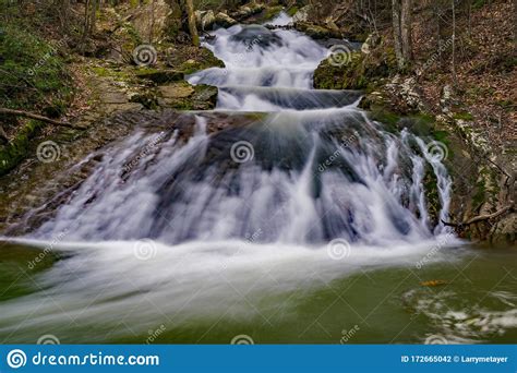 One Of Many Waterfalls On Roaring Run Creek Stock Photo Image Of