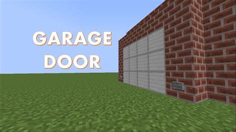 Minecraft Garage Door Mod 1122 Europeanzoom