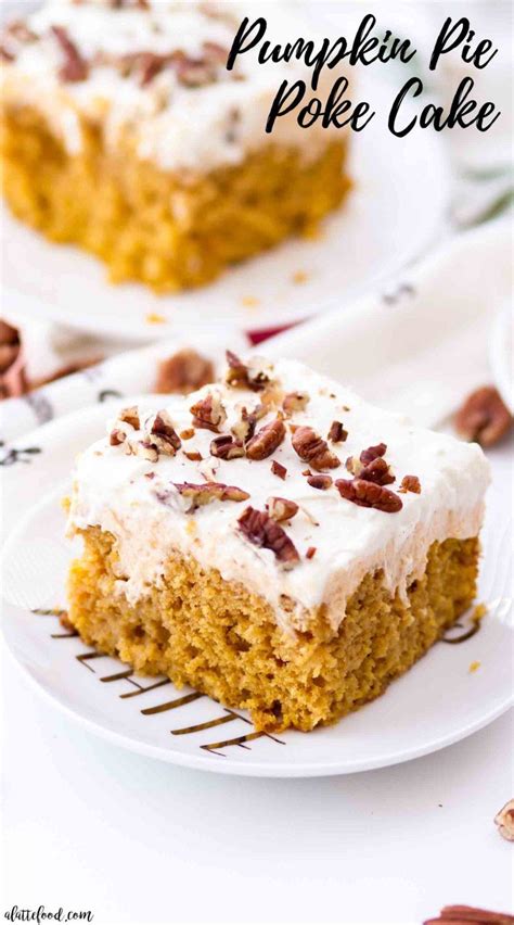 This Easy Pumpkin Poke Cake Recipe Begins With A Doctored Up Cake Mix