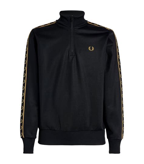fred perry half zip taped track jacket harrods us