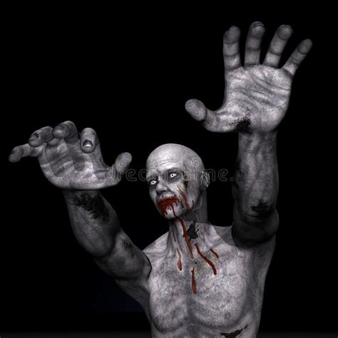 Zombie For Halloween 3d Render Stock Illustration Illustration Of