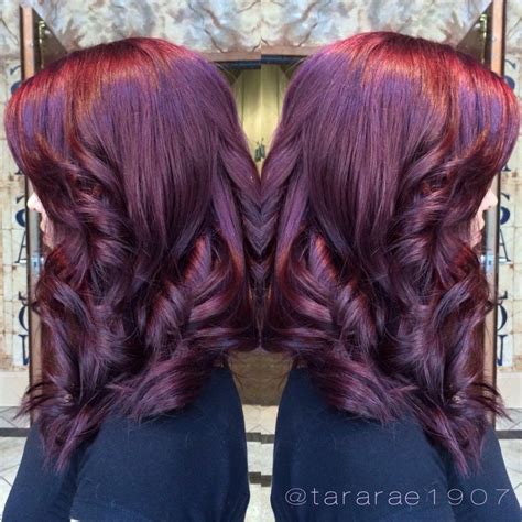 Cool Red Merlot Hair Color Hair Color Auburn Plum Hair