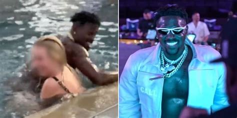 Former NFL Player Antonio Brown Flashed A Woman In A Public Pool In
