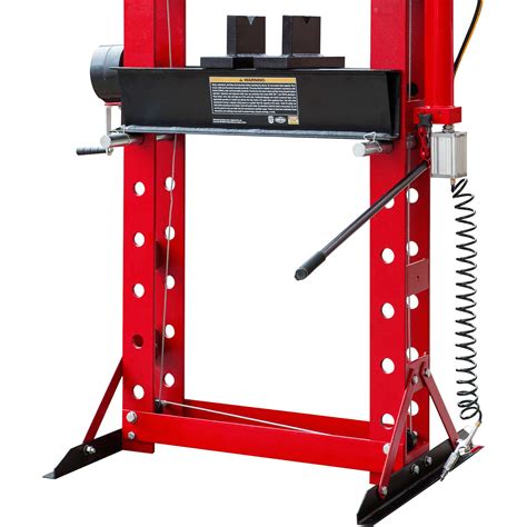 Strongway 50 Ton Pneumatic Shop Press With Gauge And Winch Primadian