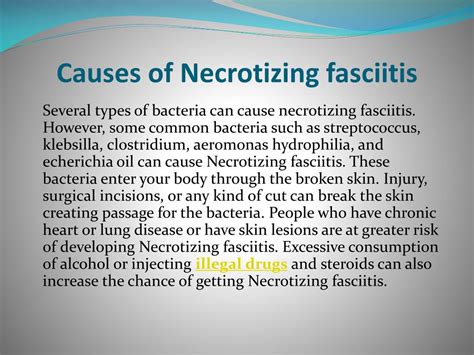 Ppt Necrotizing Fasciitis Symptoms Causes Diagnosis And Treatment