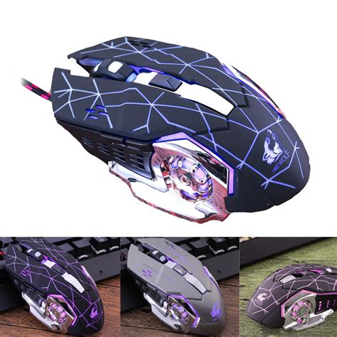 Professional Wired Game Mouse Led Light 4000dpi Optical