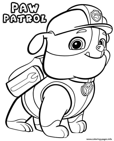 Dog coloring pages depict various types of dogs which makes filling them up with diversified colors an interesting experience. Paw Patrol Dog Coloring Pages Printable