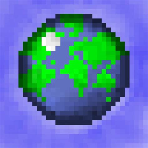 High Resolution Planet Minecraft Logo 32x32 Minecraft Map