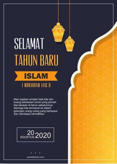 Poster Selamat Tahun Baru Islam - SerbaBisnis