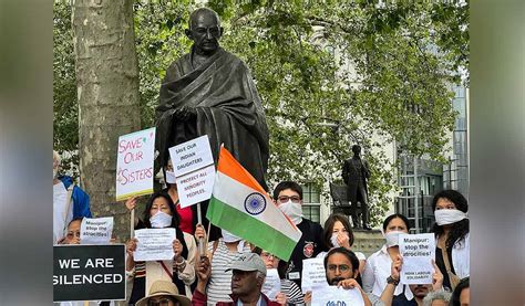 Silent Protest March Held In London Over Manipur Violence Telangana Today