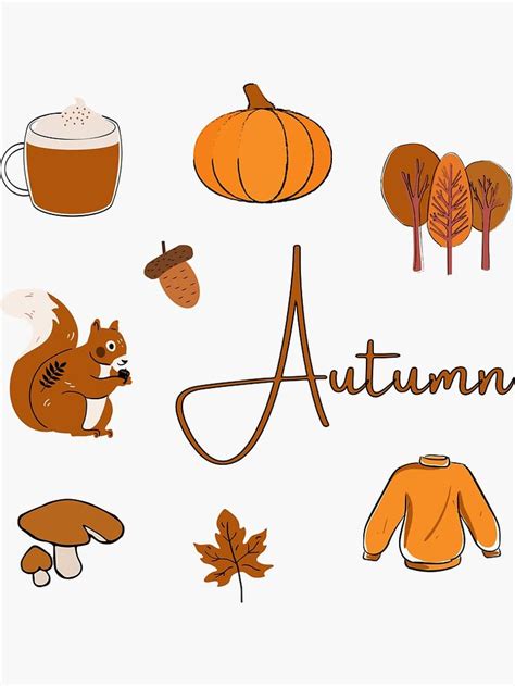 Autumn Aesthetic Sticker Pack Sticker By M95sim Aesthetic Stickers