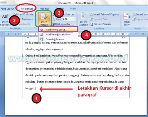 Cara Membuat Daftar Pustaka Otomatis Di Word 20072010 Lebih Cepat