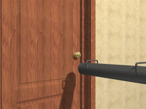 It is possible that the door is put together wrong or that you will get a better push on the latch with an upwards swipe. 6 Ways to Open a Locked Door - wikiHow