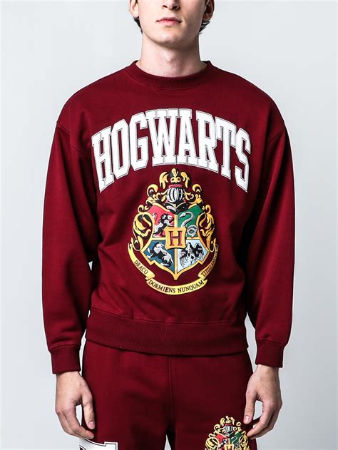 Harry Potter Hogwarts Puff Print Crew Neck Sweatshirt Official