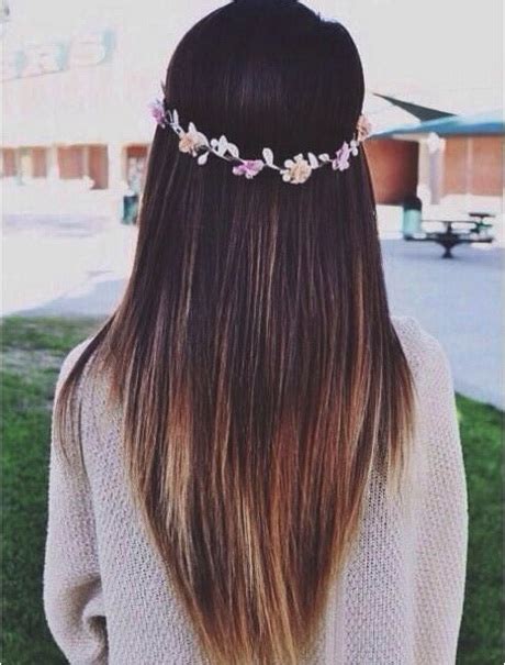The 'v shape' is so pretty from behind with curls or straight locks. Hairstyles v cut long hair