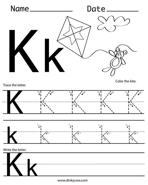 Letter K Template Free Printable