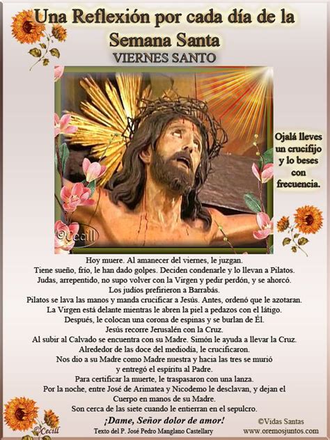 Imágenes Para Semana Santa Con Frases De Viernes Santo Y Sabado De