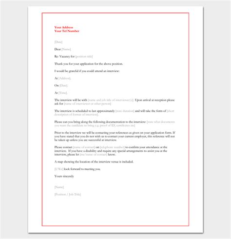 Interview Appointment Letter - 6+ Samples for Word, PDF Format