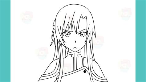 How To Draw Asuna Step By Step Sword Art Online Otosection