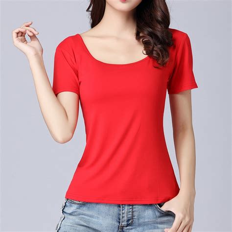 Aliexpress Buy New Summer T Shirt Women Red T Shirts For