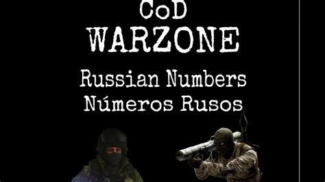 Warzone Russian Numbers 0 9 Youtube