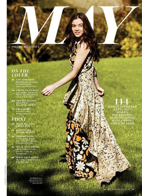 Pin Van Maria Schroeder Op Hailee Steinfeld Marie Claire Claire S