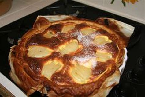 Tarte aux poires - chocolat sur pâte feuilletée la recette facile
