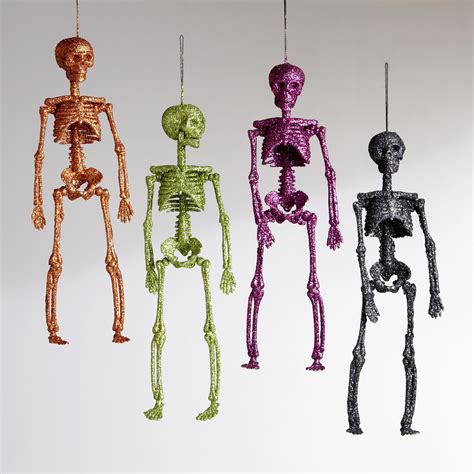 These Will Match The Wreath I Made Glitter Skeletons Set Of 4 World