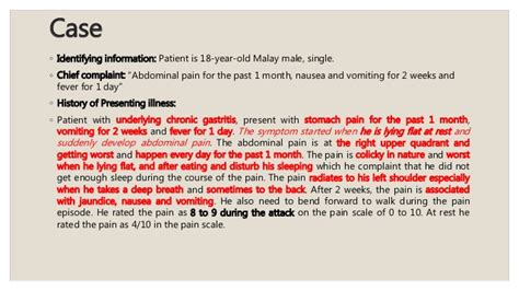 Management Of Patient With Right Upper Quadrant Pain