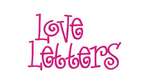 Free Embroidery Font Set Love Letters Daily Embroidery