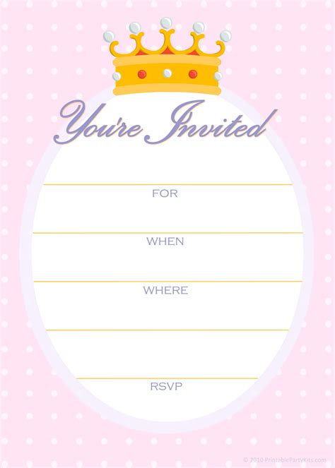 10 Best Images of Printable Blank Party Invitations - Free Blank