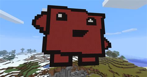 Super Meat Boy On Minecraft Pixel Art By Yo1frenchtoast On Deviantart