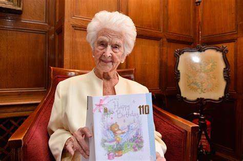 one of britain s oldest women celebrates her 110th birthday and puts her longevity down to