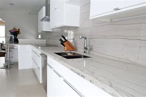 Quartz Kitchen Countertops White Macaubas Quartzite Kitchen Kitchen